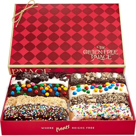 Gluten Free Palace Biscotti Gift Basket – Assorted Gluten Free Christmas Biscotti Cookies – Luxury Chocolate Dessert Holiday Gift Basket for Thanksgiving, Christmas & New Year (8 Count)