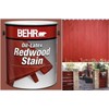 Behr 00901 Flat Oil-Latex Redwood Stain 1 Gal., Solid Color