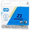 KMC Unisex's EPT Z1 Narrow Chain, Dark Silver, 112 Link