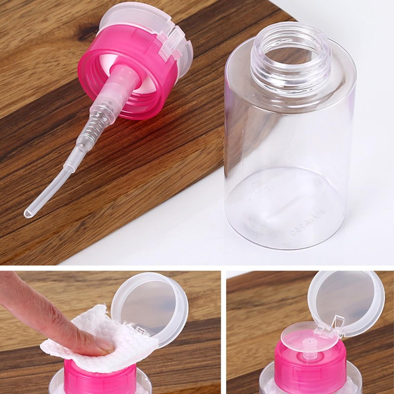 KVBUCC 4 Pieces 100ML/150ML Squeeze Bottles, Transparent Press Dispensing Bottles