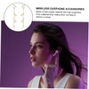 KOMBIUDA 1 Pair Chic Lost Earrings for Earphones Stylish Earphone