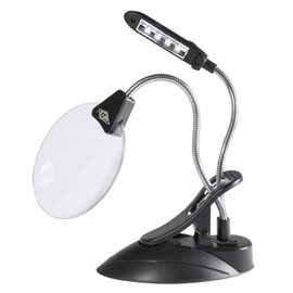 Wedo Desk Magnifier with LED - Black