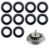 5 pcs sink plug rubber seal, bath plug seal, sink