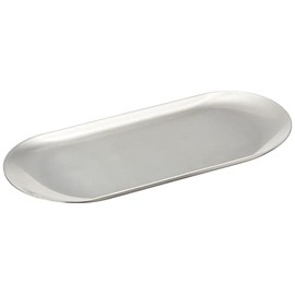 Hasetomi Manufacturing 18-8 Tinatray Oval Large, 8.8 x 3.7 inches (224 x 93 mm)