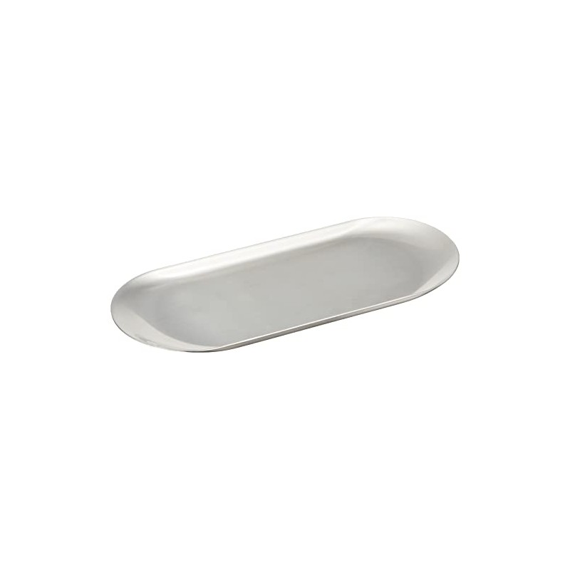 Hasetomi Manufacturing 18-8 Tinatray Oval Large, 8.8 x 3.7 inches