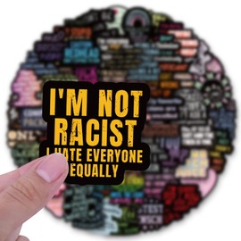 Bonitzdm Sarcastic Stickers,108PcsFunny Black Sarcastic Stickers for Adults,Snarky, Humorous Quotes Stickers for Water Bottle,Laptop,Phone,Hard Hat,Bumper,Gifts for Adult