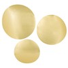 LARGE GOLD FOIL CUTOUT DOTS 12PC - Party Decor -
