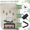 6Pcs Diamond Shape Hanging Wall Planters, Modern Geometric Wall Decor