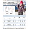 Caracaleap Snow Gloves for Kids 7-9 Kids Snow Ski Gloves