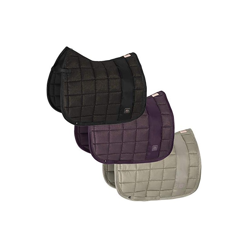 Eskadron Large Square Shiny Saddle Cushion - Black