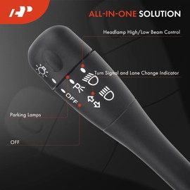 A-Premium Multifunction Switch: Turn Signal, Headlamp Beam, Wiper Washer, Parking Lamp, Compatible with 1995-2002 Saturn SC1, SC2, SL, SL1, SL2