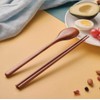 Ecloud Shop® Woden spoon chopsticks sets Korean dinnerware combinations 2pcs