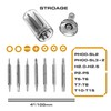 JWL Decor 16-in-1 Mini Screwdriver Set, (Phillips, Slotted, Hex, Torx)