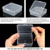 100 Pcs Clear Plastic Beads Storage Containers Box Small Clear
