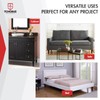 6 inch / 15cm Plastic Furniture Legs, Tchosuz Pack of
