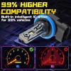 AQJ H11+H11 LED Headflight Combo Bulbs Light KIT AS For