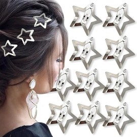 Beavorty Clips Para El Cabello En Forma De Estrella 20 Piezas Accesorios Decorativos Para Mujeres Y Niñas Ideal Para Peinados Y Flequillos Metal Antideslizante Tamaño Compacto
