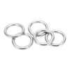 Alomejor 5pcs Round Rings Stainless Steel Smooth Welded O-Ring for