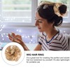 OSALADI 2pcs wig bud messy hair bun extension hat wigs