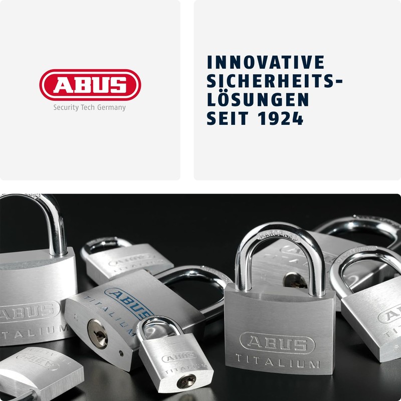 ABUS Titalium 64TI/50 Padlock - Basement Lock with Lock Body