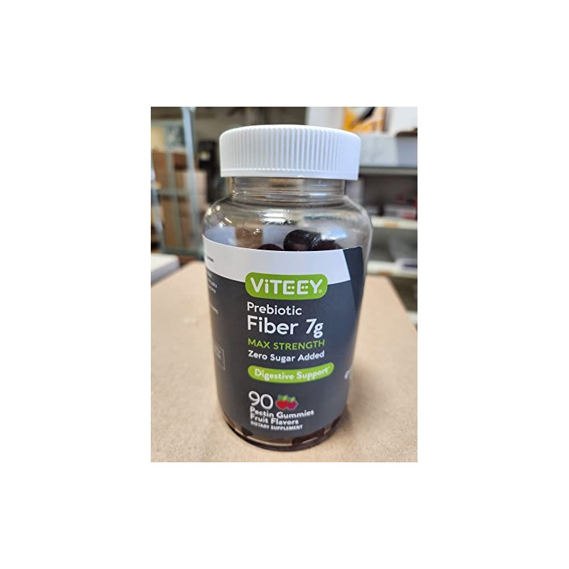 Viteey - Gomitas prebióticas de fibra para adultos, 7 g
