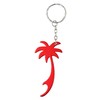 Komonee Palm Tree Red Keychain Bottle Opener Key Chain Metal