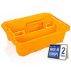 CANOPUS Storage Tray Tote with Functional Holes 2 PCs Plastic