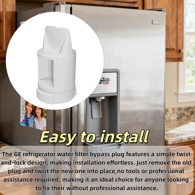 WR17X33825 Refrigerator Water Bypass Plug（Without RFID） – For GE/Kenmore/Hotpoint Refrigerator