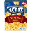 Act II Xtreme Butter Microwave Popcorn, 2.75 oz., 6-Count Bags