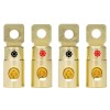 InstallGear 1/0 AWG Gauge Gold Ring Set Screw Battery Ring