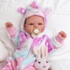 BABESIDE 17 Inch Realistic Baby Doll Soft Cuddly Toy with