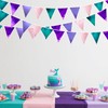 Mermaid Party Decorations Purple Pink and Teal Aqua Metallic Fabric