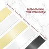 uxcell Silver Metalized Brushed Finish Molding Trim, Peel and Stick