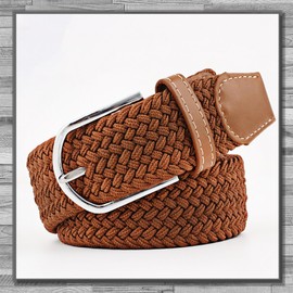 Rex Standard BL086 Rubber Belt, Mesh, Casual, Stylish, Business, Men's, Women's, khaki green