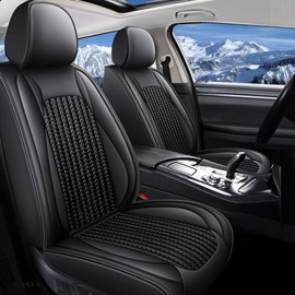 TTX LIGHTING Car Seat Cover Full Set for 2003-2025 Honda Civic LX,Sport,EX,EX-L,Touring,EX-T,Hybrid,LX-P,SE,LX-S,DX-VP,GX,Sport Touring: Breathable Ice Slik Seat Covers(5 Seat, Black)