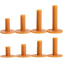 Pack of 8 Golf Tee Rubber Golf Tees for Driving Range Mats Durable Rubber Winter Tees Soft Rubber Range Tee with Fit Indoor Outdoor Various Sizes 35 mm/42 mm/54 mm/60 mm/65 mm/70 mm/75 mm/80 mm