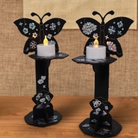 National Museum of Korea Goods Mother-of-pearl Butterfly Candlestick Traditional Crafts Interior Accessories Korean Souvenirs Foreigner Gifts I agree to third-party provision for delivery / 국립중앙박물관굿즈 자개 나비 촛대 전통공예 인테리어소품 한국 기념품 외국인 선물 배송을 위한 제3자 제공에 동의합니다