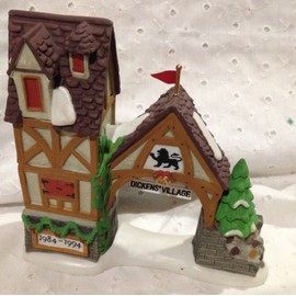 Department 56 Dickens' Village Series 10 Year Anniversary POSTERN Handpainted Accessory