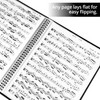 QWORK® A4 60 Pages Modern Music Folder 30 Pockets Music