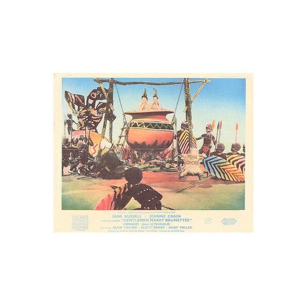 Gentlemen Marry Brunettes Original Lobby Card Jane Russell Jeannie Crain