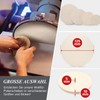 Polishing Wheel for Felt Sanding Block (95% Wool) with Hole,