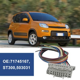 OTOTEC 10 Pin Car Light Wiring Harness Connector Repair Kit 71745167 Body Computer Control Unit Light Wiring Harness Compatible with Fiat Panda 169 and Panda Van 169