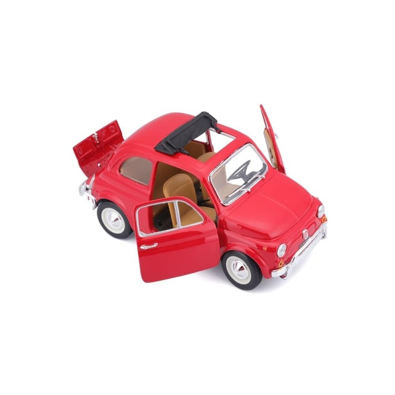 Bburago B18-22099 1:24 1968 Fiat 500L Model, Colour May Vary