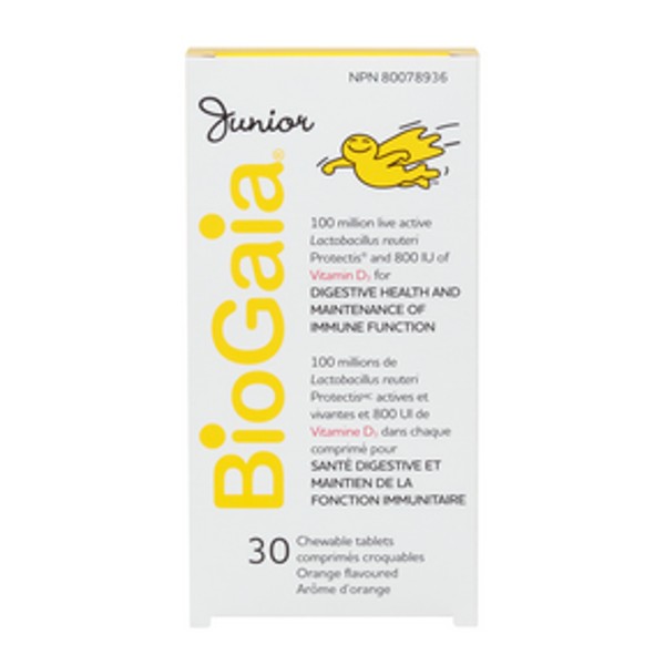 BioGaia Junior Probiotic With Vitamin D 30 Chewable Tablets