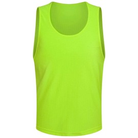 Senston Pack of 12 Bibs for Football, Basketball, Baseball Training, Football Training Bibs for Beginners, Teenagers and Adults