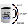 Flairy Land Translator 2Tone Mug 11oz Black -I Don't Trust