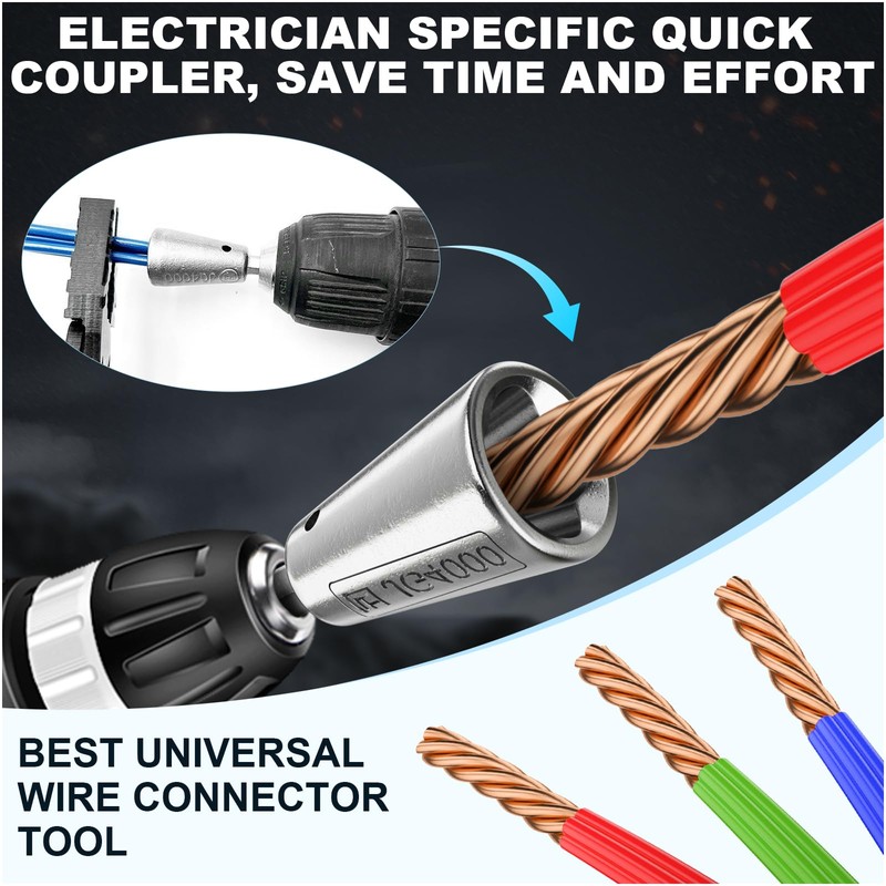 Wire Twister Tool for Drill, 6MM Hex Shank Wire Nut