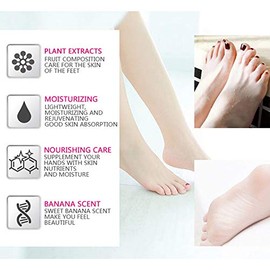 AICHUN BEAUTY Crema de talón agrietado Cuidado de pies Crema de leche de plátano Piel seca áspera Pie de bebé 2.82 oz