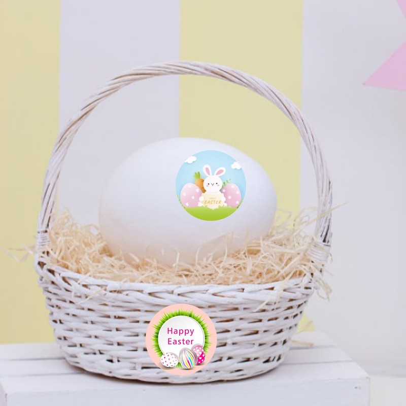 120 Pcs Easter Stickers, 1.5 Inch Easter Happy Sticker,Easter Stickers