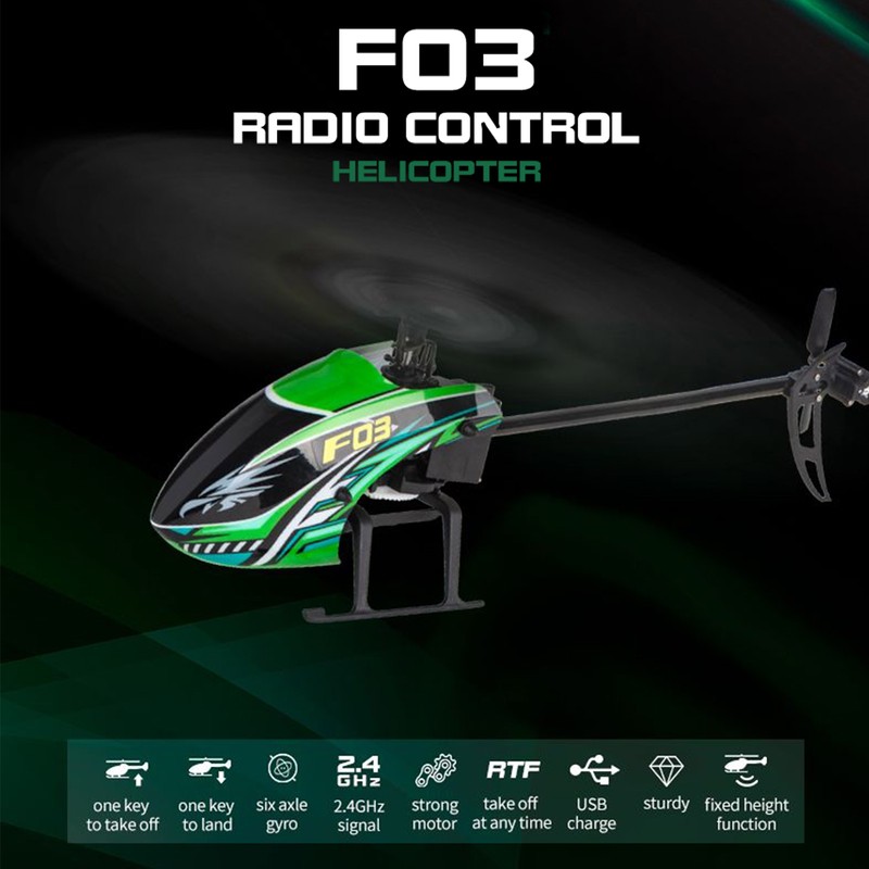 YU XIANG F03 RC Helicopter 4CH Flybarless One Key Take